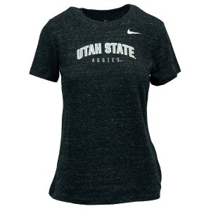 womens utah state aggies nike tshirt heathered charcoal